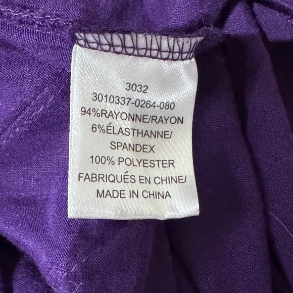 💜 Vintage Stunning Jaipur Purple Sleeveless Top with Satin Front Pleats - Size L - Picture 13 of 15